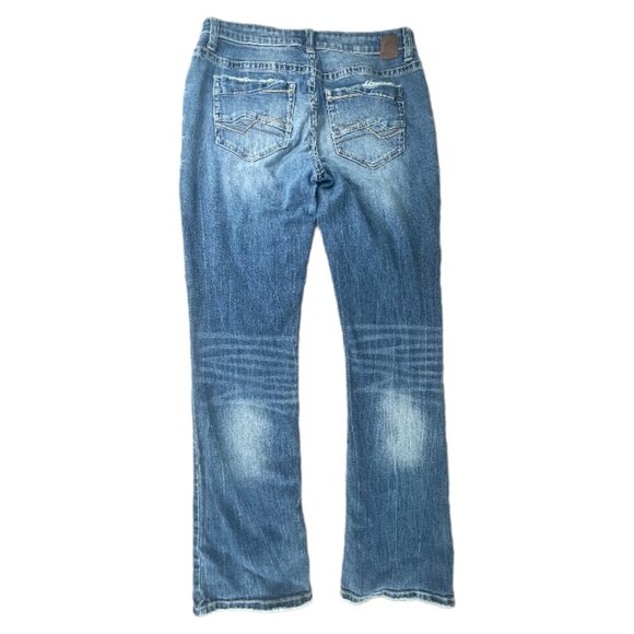 BKE Stella Jeans Boot Cut Distressed Womens Size 30L (30x33-1/2) - Picture 2 of 16